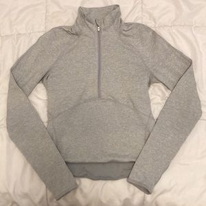 Lululemon Always Alert 1/2 Zip Gray Size 6